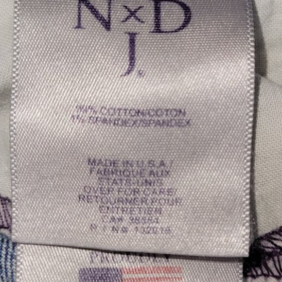 NYDJ Bootcut Jeans Medium Rinse Lift & Tuck Bling Back Pockets Women's Size 12 - Picture 12 of 14